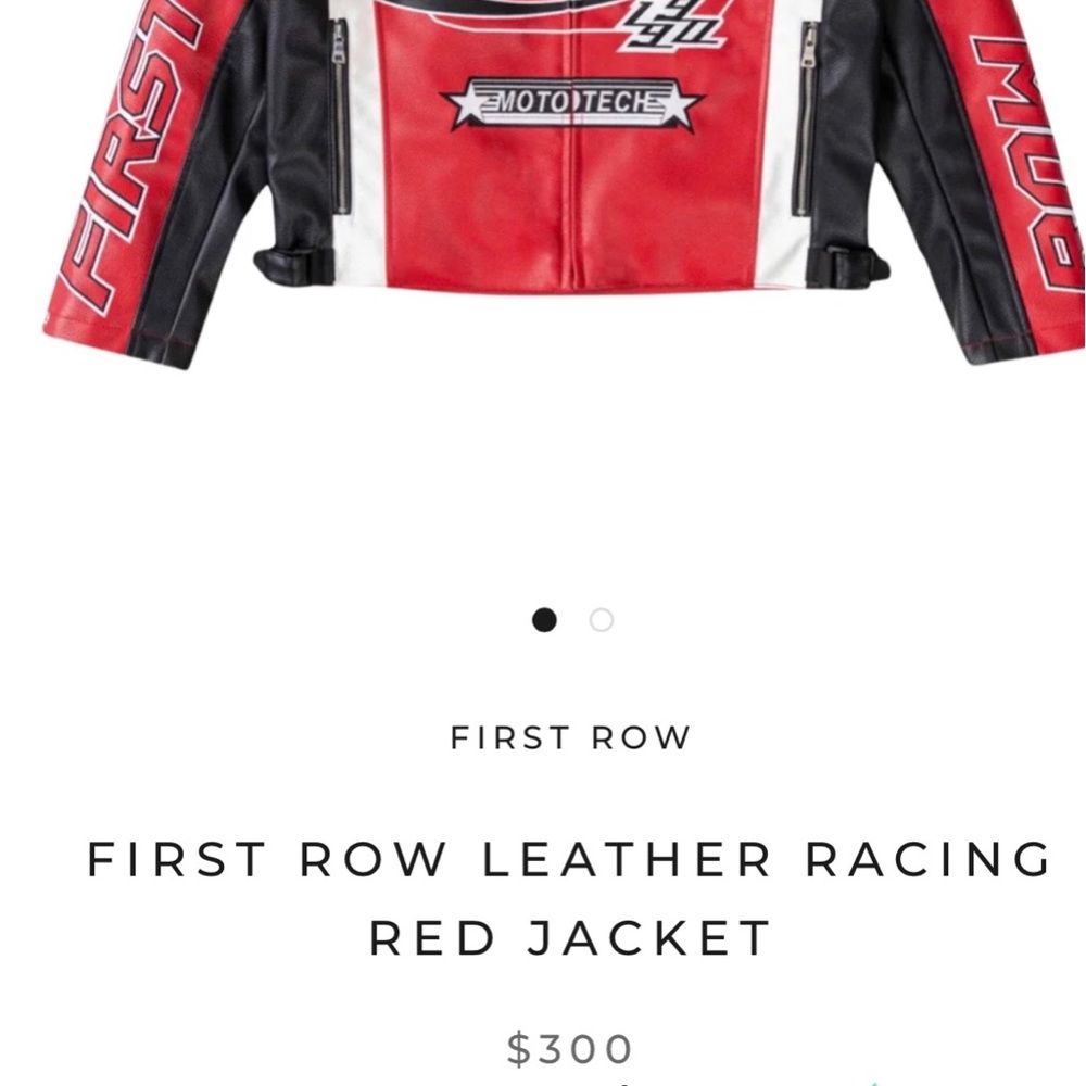 First Row Leather Racing Jacket - Picture 6 of 6